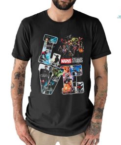 Official love Marvel Studios Characters 16 Season Signatures Shirt