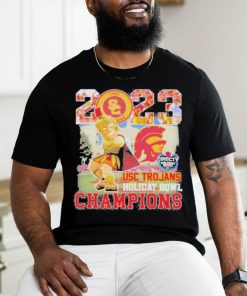 Official mascot 2023 USC Trojans Holiday Bowl Champions T Shirt