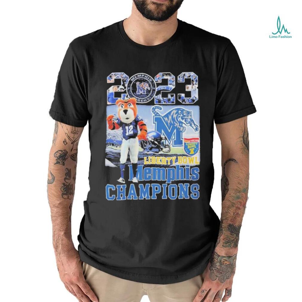 Official memphis Tigers 2023 Liberty Bowl Champions T Shirt Official memphis Tigers 2023 Liberty Bowl Champions T Shirt