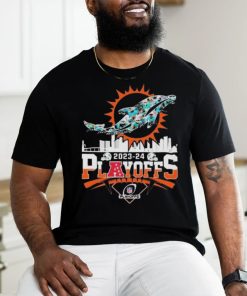 Official miamI dolphins skyline playoffs 2023 2024 signatures Shirt