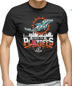 Official miamI dolphins skyline playoffs 2023 2024 signatures Shirt