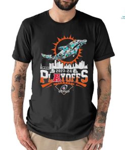 Official miamI dolphins skyline playoffs 2023 2024 signatures Shirt