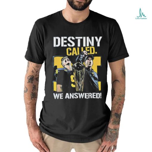 Official michigan Jj Mccarthy And Harbaugh Destiny Called. We Answered Shirt