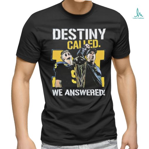 Official michigan Jj Mccarthy And Harbaugh Destiny Called. We Answered Shirt