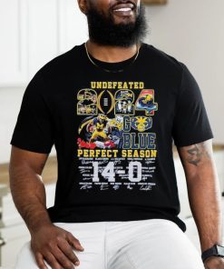 Official michigan Undefeated 14 0 Perfect Season Rose Bowl 2024 Champs Go Blue Shirt
