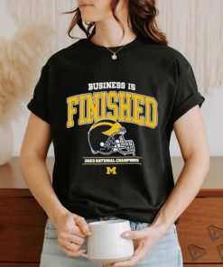 Official michigan Wolverines Business Is Finished 2023 National Champions Shirt