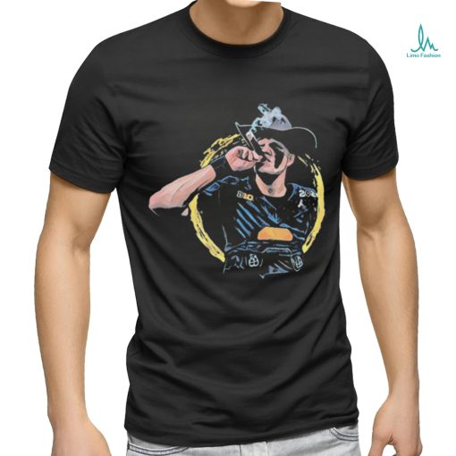 Official michigan Wolverines J.J. McCarthy Smoking Championship Stogies Shirt