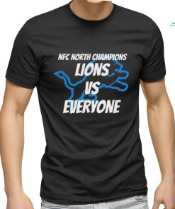 Official nfc north champs detroit lions vs everyone new shirt