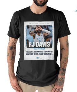 Official north Carolina Tar Heels Rj Davis On Being In The Zone Shirt