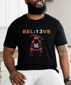 Official official 15 Patrick Mahomes Kansas City Chiefs Grim Reaper 13 Believe Shirt