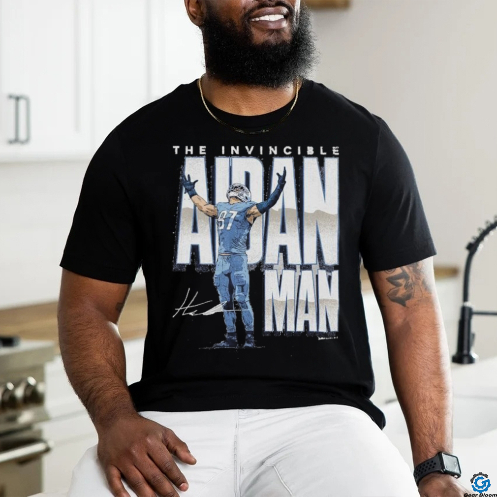 Official official Aidan Hutchinson Detroit Lions The Invincible Aidan Man Shirt Official official Aidan Hutchinson Detroit Lions The Invincible Aidan Man Shirt