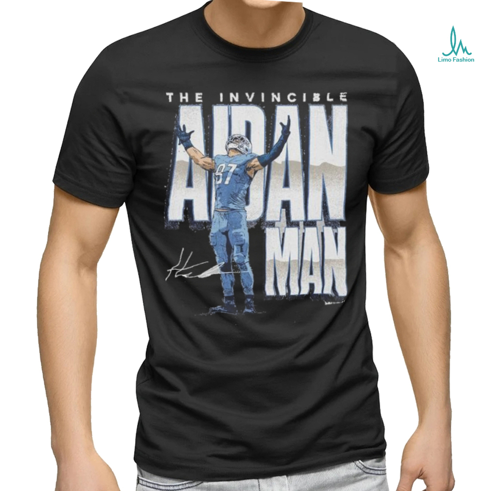Official official Aidan Hutchinson Detroit Lions The Invincible Aidan Man Shirt Official official Aidan Hutchinson Detroit Lions The Invincible Aidan Man Shirt