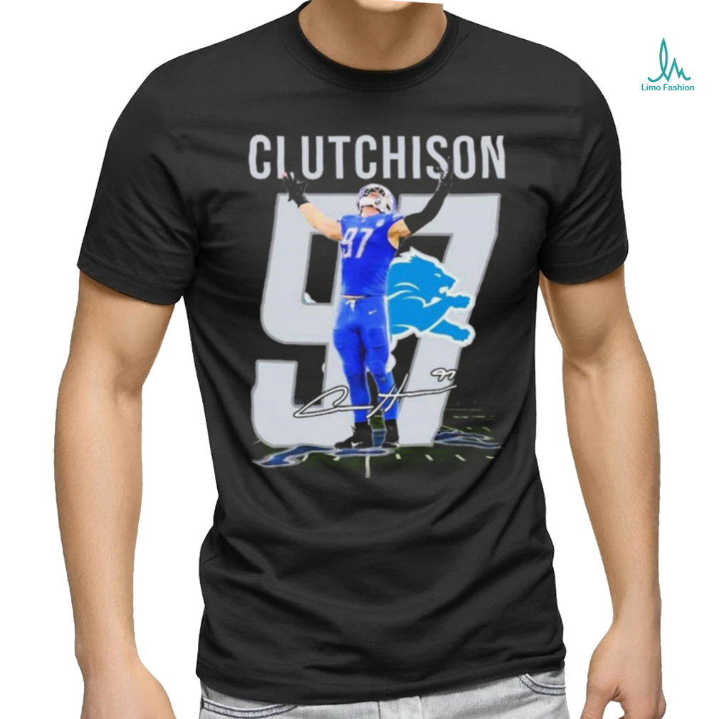 Official official Detroit Lions Aidan Hutchinson Clutchison signature Shirt Official official Detroit Lions Aidan Hutchinson Clutchison signature Shirt