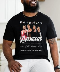 Official official Friends Avengers Thank You For The Memories Signatures Shirt