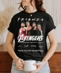 Official official Friends Avengers Thank You For The Memories Signatures Shirt