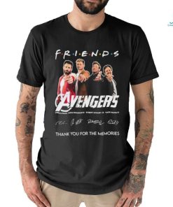 Official official Friends Avengers Thank You For The Memories Signatures Shirt