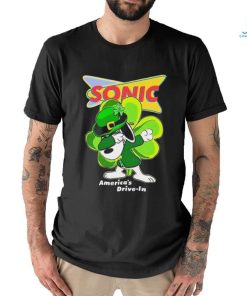 Official official Snoopy Dabbing Sonic Drive In logo St Patrick’s Day 2024 shirt