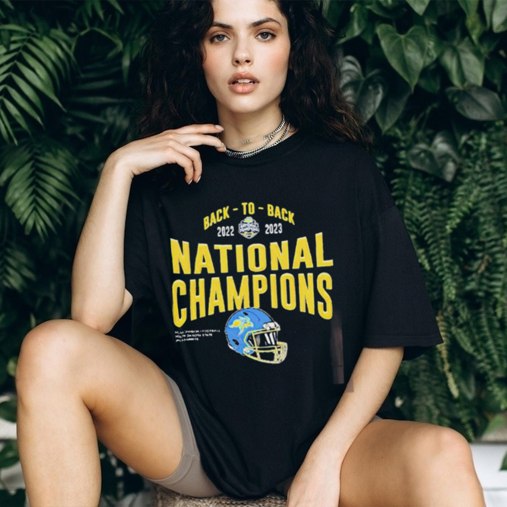 Official official South Dakota State Jackrabbits 2023 National Champions Helmet Back To Back Shirt Official official South Dakota State Jackrabbits 2023 National Champions Helmet Back To Back Shirt