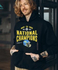 Official official South Dakota State Jackrabbits 2023 National Champions Helmet Back To Back Shirt
