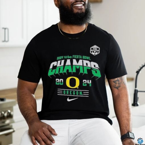 Official oregon Ducks Nike Youth 2024 Fiesta Bowl Champions Locker Room T Shirt