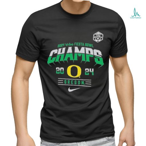 Official oregon Ducks Nike Youth 2024 Fiesta Bowl Champions Locker Room T Shirt