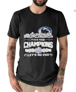 Official penn State Football Skyline Players Name 2023 Peach Bowl Champions Let’s Go PSU T Shirt