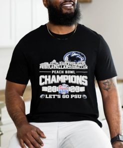 Official penn State Football Skyline Players Name 2023 Peach Bowl Champions Let’s Go PSU T Shirt