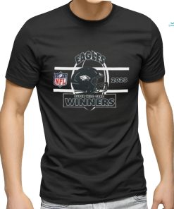 Official philadelphia Eagles Wild Card Champions Season 2023 2024 NFL Divisional Helmet Winners T shirt