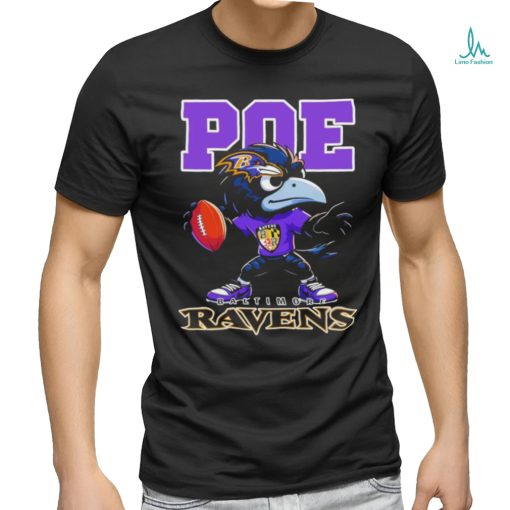 Official poe Mascot Play Football Baltimore Ravens Shirt