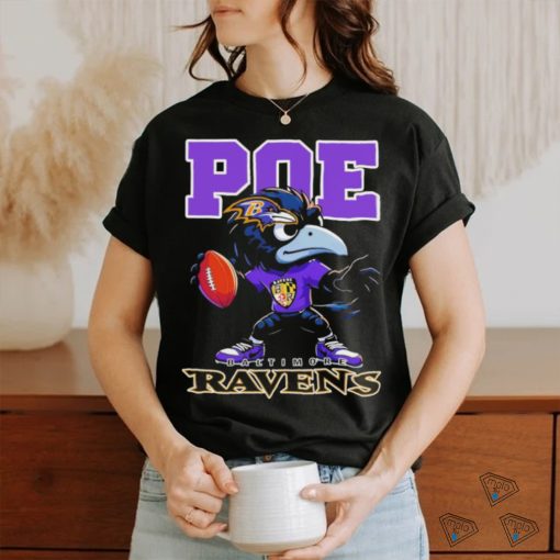 Official poe Mascot Play Football Baltimore Ravens Shirt