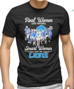 Official real Women Love Football Smart Women Love The Detroit Lions Team 2024 NFC Championship Game Shirt
