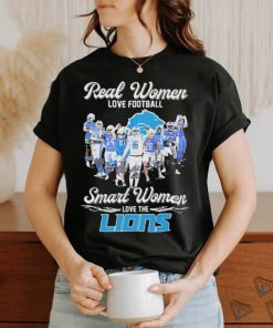 Official real Women Love Football Smart Women Love The Detroit Lions Team 2024 NFC Championship Game Shirt