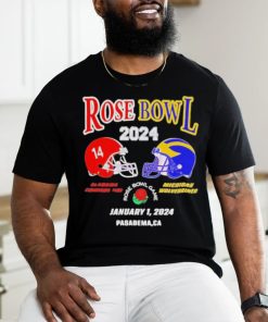 Official rose Bowl 2024 Crimson Tide Vs Wolverines Football Shirt