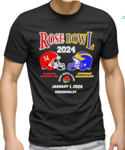 Official rose Bowl 2024 Crimson Tide Vs Wolverines Football Shirt