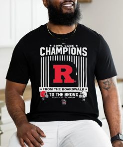 Official rutgers Scarlet Knights 2023 Bowl Game Champions To The Bronx Shirt