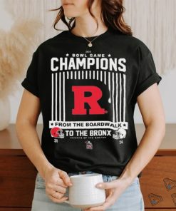 Official rutgers Scarlet Knights 2023 Bowl Game Champions To The Bronx Shirt