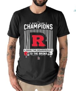 Official rutgers Scarlet Knights 2023 Bowl Game Champions To The Bronx Shirt