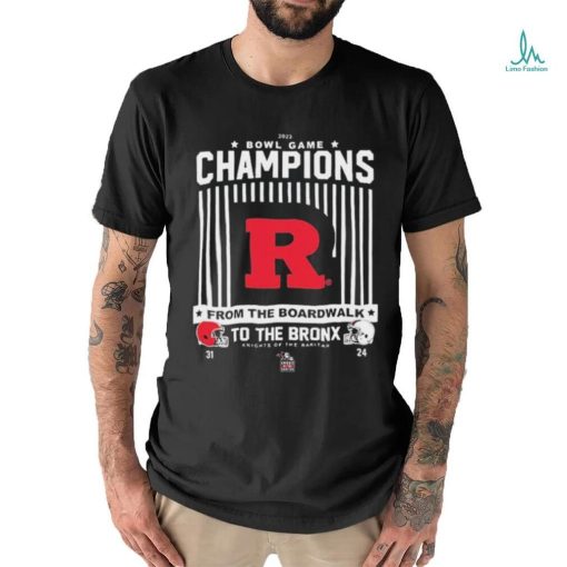 Official rutgers Scarlet Knights 2023 Bowl Game Champions To The Bronx Shirt
