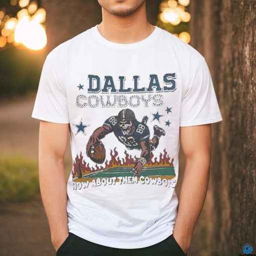 Official skeleton How About Them Cowboys Shirt