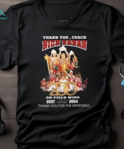 Official thank You, Coach Nick Saban 200 On field Wins 2007 2024 Shirt