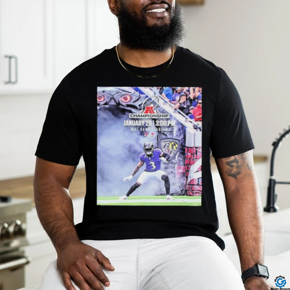 Official the AFC Championship Goes Through Baltimore Ravens January 28th 2024 At M And T Bank Stadium Shirt Official the AFC Championship Goes Through Baltimore Ravens January 28th 2024 At M And T Bank Stadium Shirt