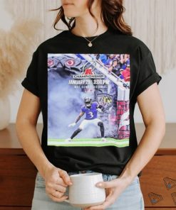 Official the AFC Championship Goes Through Baltimore Ravens January 28th 2024 At M And T Bank Stadium Shirt