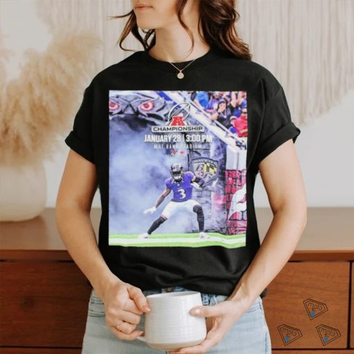 Official the AFC Championship Goes Through Baltimore Ravens January 28th 2024 At M And T Bank Stadium Shirt