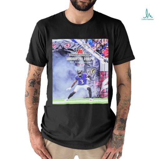 Official the AFC Championship Goes Through Baltimore Ravens January 28th 2024 At M And T Bank Stadium Shirt