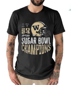 Official washington Huskies 2024 Sugar Bowl Champions Purple Helmet Shirt