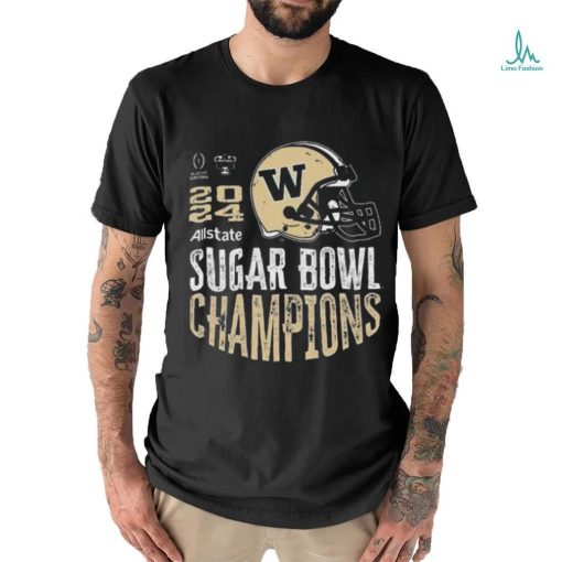 Official washington Huskies 2024 Sugar Bowl Champions Purple Helmet Shirt
