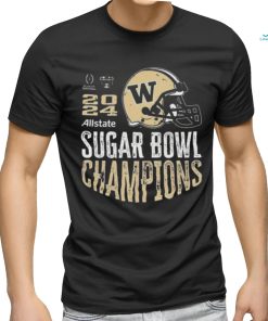 Official washington Huskies 2024 Sugar Bowl Champions Purple Helmet Shirt