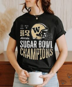 Official washington Huskies 2024 Sugar Bowl Champions Purple Helmet Shirt