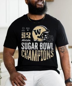 Official washington Huskies 2024 Sugar Bowl Champions Purple Helmet Shirt