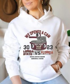 Official we Opened A Can Florida State Seminoles 30 Vs 23 Florida Gators Shirt